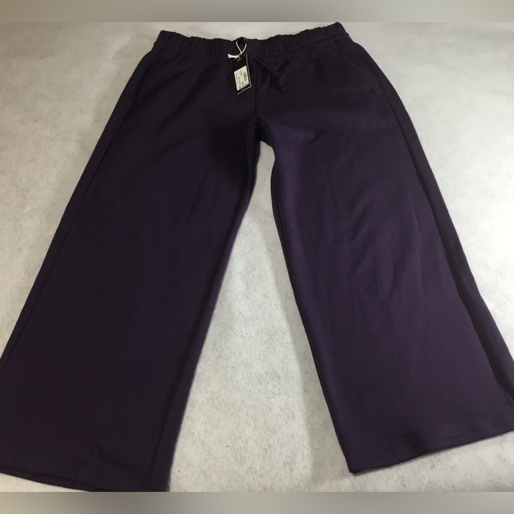 adidas Plus Women's Purple Wide-Leg Track Pants SZ 2XL